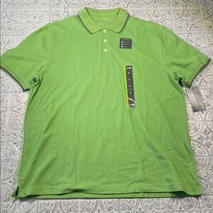 John Bartlett Consensus Lime Green Golf Polo XL NWT